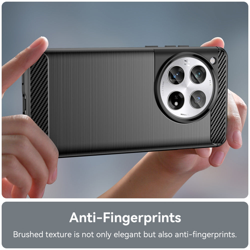 Case for OnePlus 12R, Techsuit, Carbon, Black