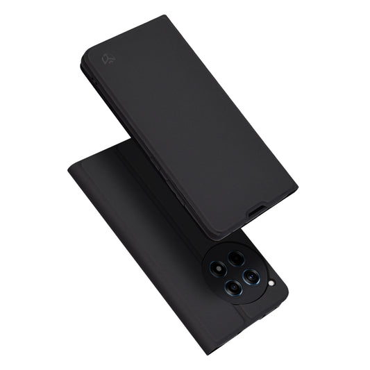 Hülle für OnePlus 12R, Techsuit, Magskin Book, Schwarz