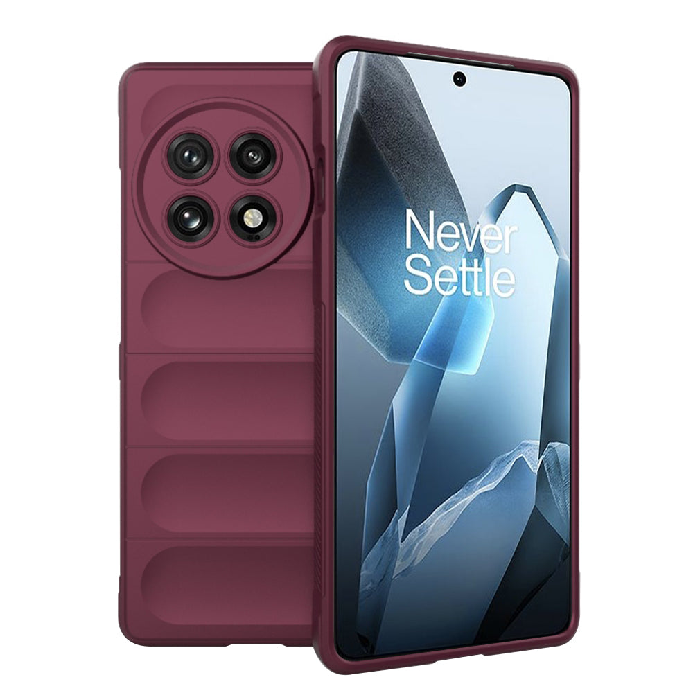 Hoesje voor OnePlus 13, Techsuit, Magic Shield, Wijnrood