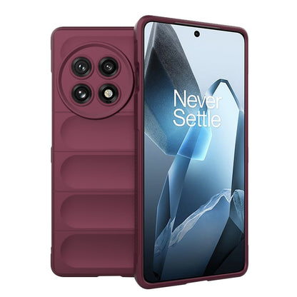 Hoesje voor OnePlus 13, Techsuit, Magic Shield, Wijnrood
