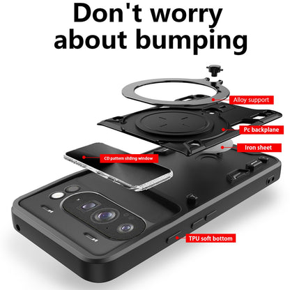 Hoes voor OnePlus 13R, Techsuit, CamGuard Pro, Blauw