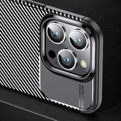 Hülle für OnePlus 13R, Techsuit, CarbonFiber, Schwarz
