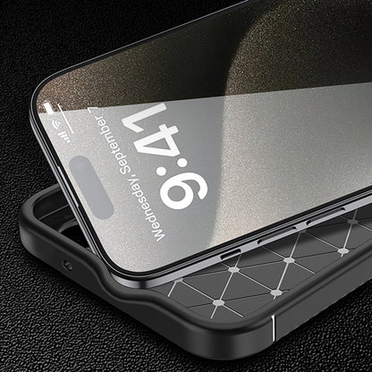 Hülle für OnePlus 13R, Techsuit, CarbonFiber, Schwarz