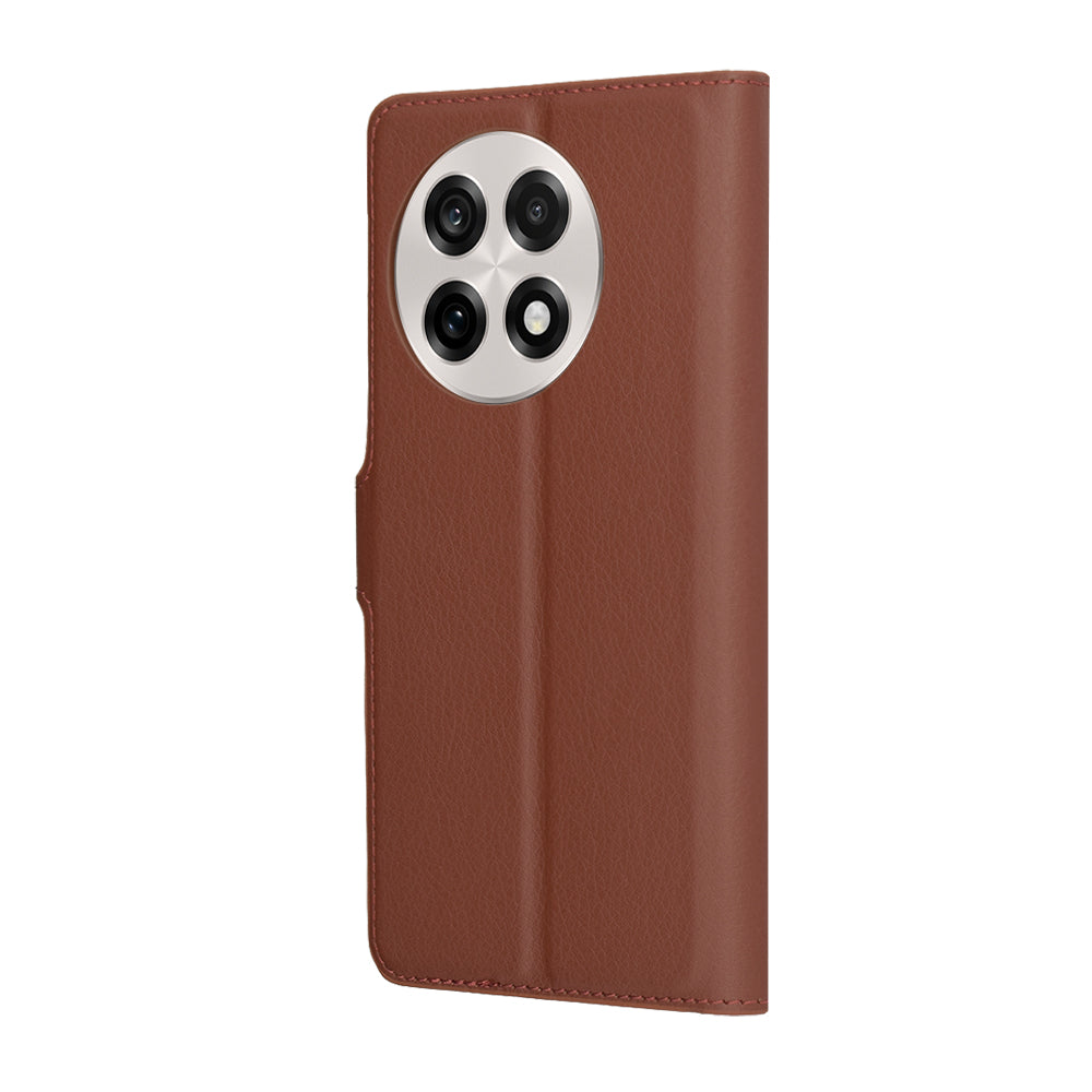 Coque pour OnePlus 13R, Techsuit, Leather Folio, Marron