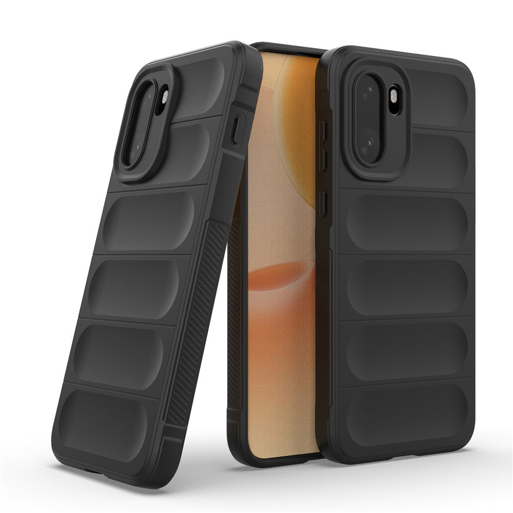 Hoes voor OnePlus 15R, Techsuit, Magic Shield, Zwart