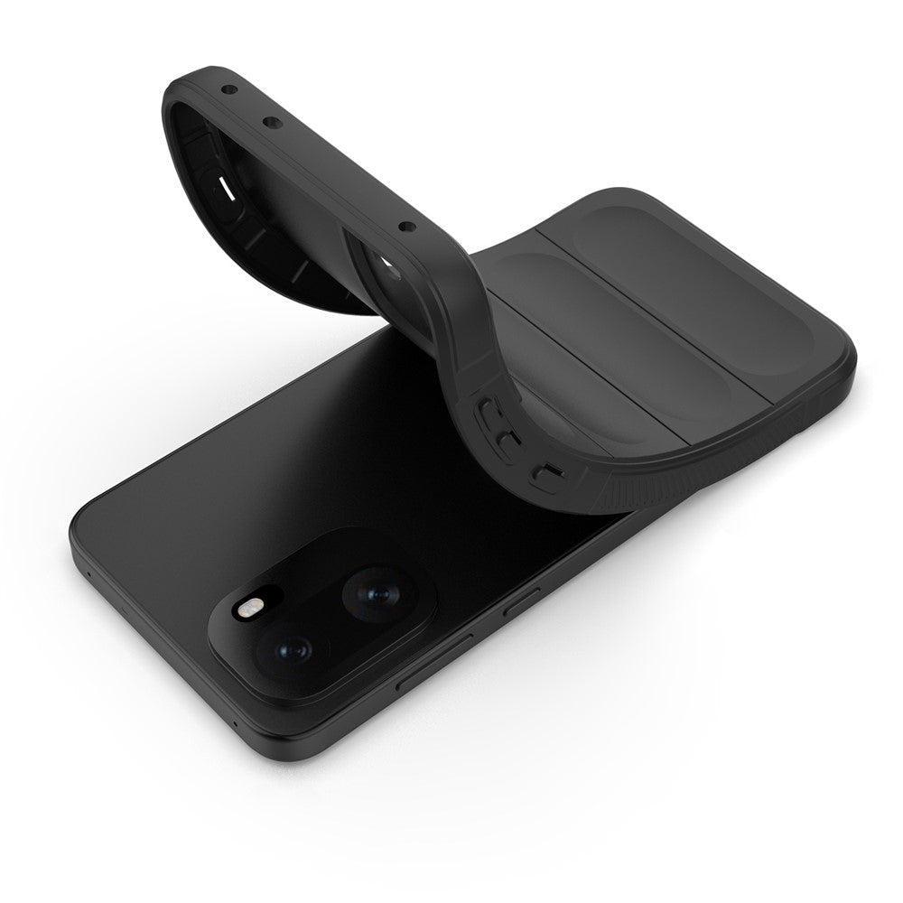 Hoes voor OnePlus 15R, Techsuit, Magic Shield, Zwart