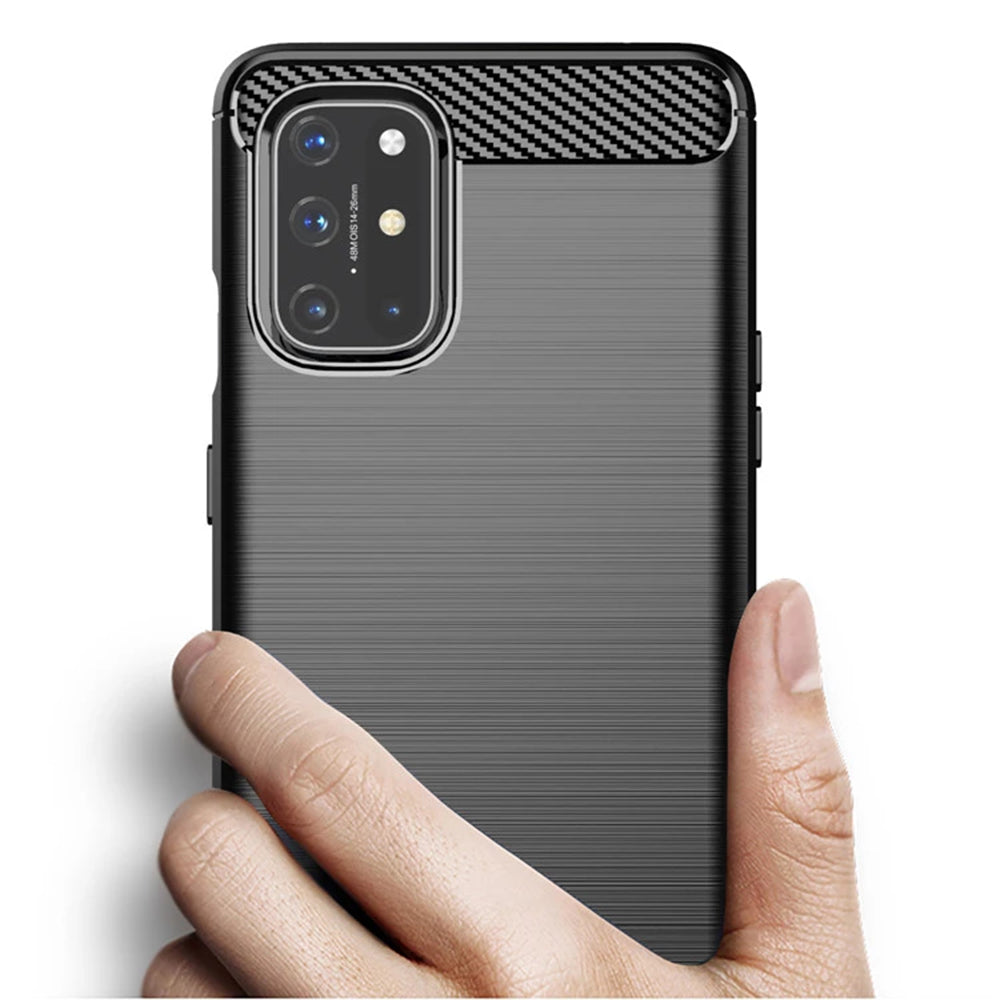 Hoes voor OnePlus 8T, Techsuit, Carbon, Zwart