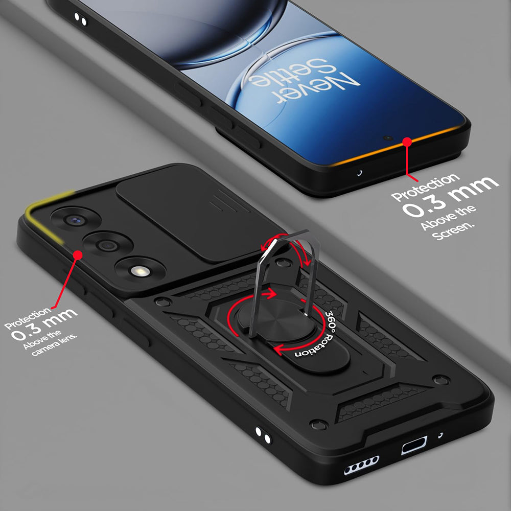 Coque pour OnePlus Nord 5, Techsuit, CamShield, Noire