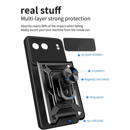 Hoes voor OnePlus Nord 4, Techsuit, CamShield, Zwart