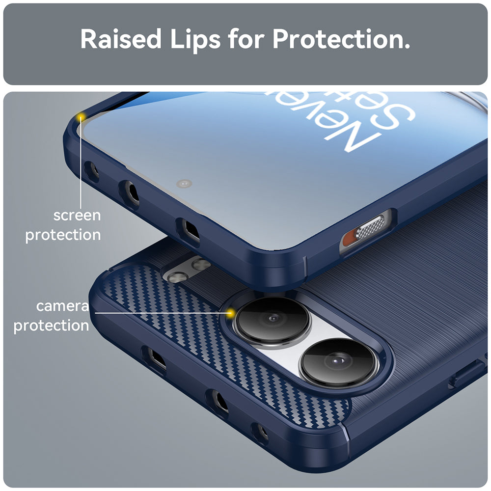 Hoes voor OnePlus Nord 4, Techsuit, Carbon, Blauw