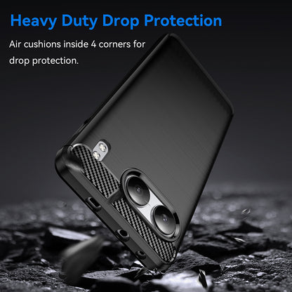 Coque pour OnePlus Nord 4, Techsuit, Carbone, Noire