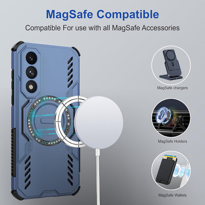 MagSafe-Hülle für OnePlus Nord 5, Techsuit, ArmorMag, Blau