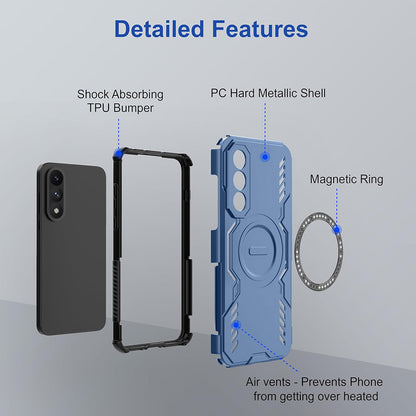 MagSafe-Hülle für OnePlus Nord 5, Techsuit, ArmorMag, Blau