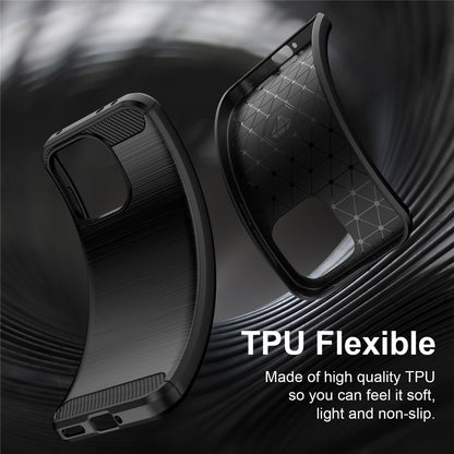 Hoes voor OnePlus Nord 6, Techsuit, Carbon, Zwart