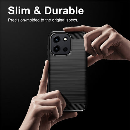 Hoes voor OnePlus Nord 6, Techsuit, Carbon, Zwart