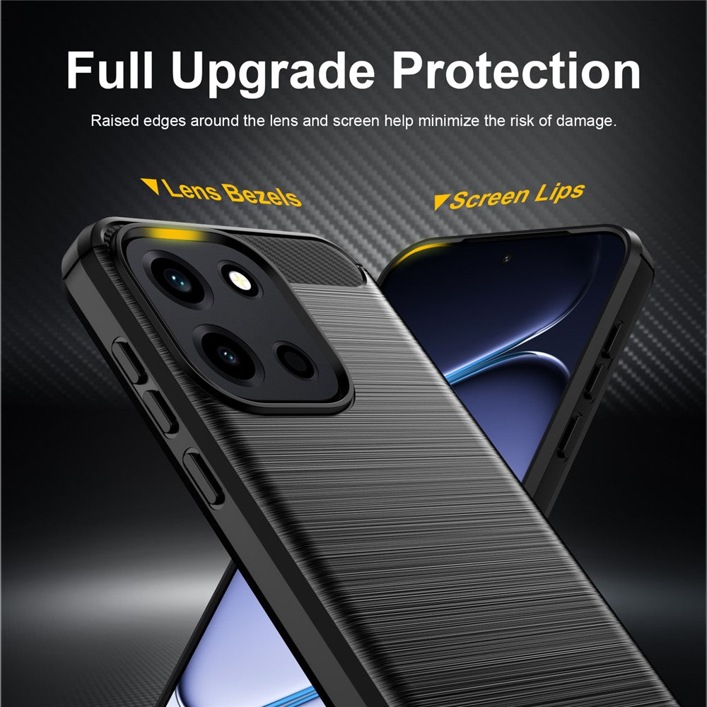 Hoes voor OnePlus Nord 6, Techsuit, Carbon, Zwart