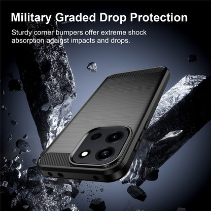 Hoes voor OnePlus Nord 6, Techsuit, Carbon, Zwart