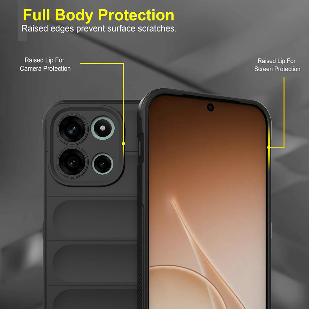 Hülle für OnePlus Nord 6, Techsuit, Magic Shield, Blau