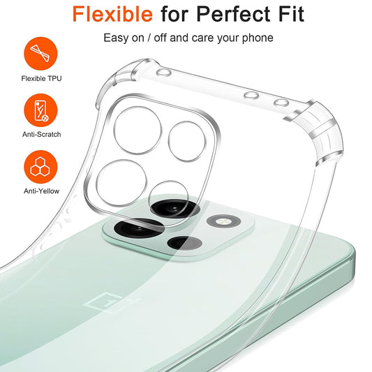 Hülle für OnePlus Nord 6, Techsuit, Shockproof Clear, Transparent