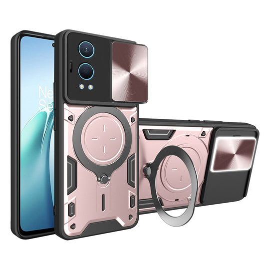 Hoes voor OnePlus Nord CE4 Lite, Techsuit, CamGuard Pro, Roze Goud