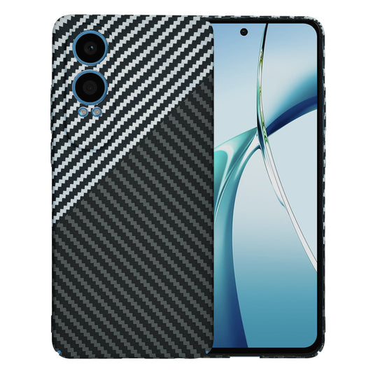 Hoes voor OnePlus Nord CE4 Lite, Techsuit, Carbonite FiberShell, Zwart Grijs