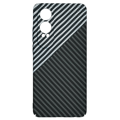 Hülle für OnePlus Nord CE4 Lite, Techsuit, Carbonite FiberShell, Schwarz Grau