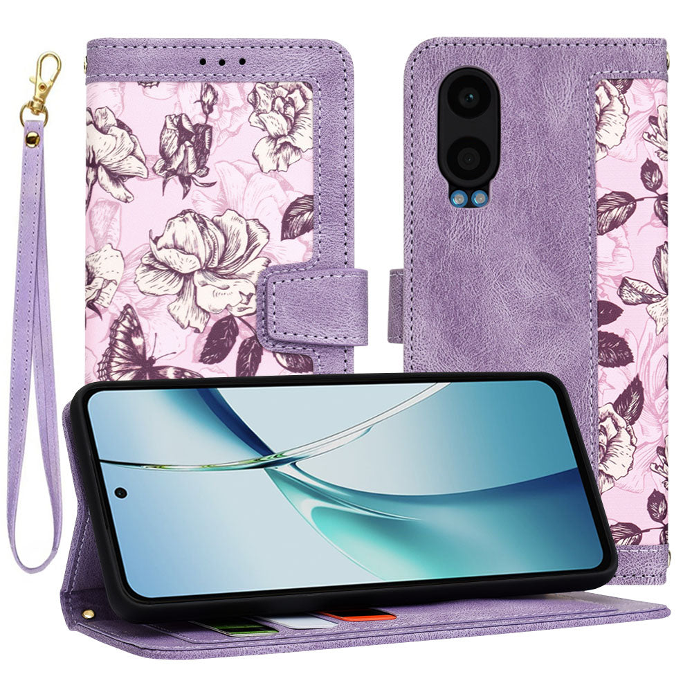 Hülle für OnePlus Nord CE4 Lite, Techsuit, FlipCraft, Lila