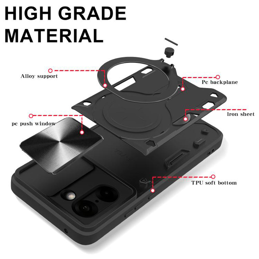 Coque pour OnePlus Nord CE5, Techsuit, CamGuard Pro, Noire