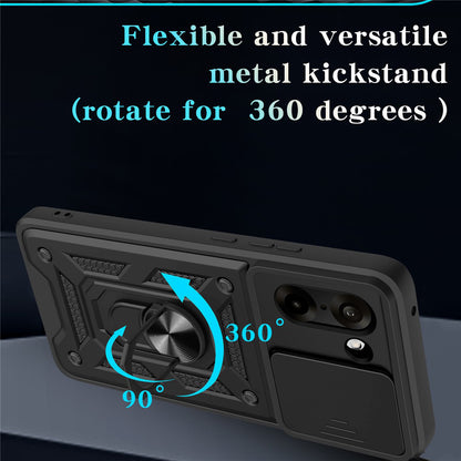 Hoes voor OnePlus Nord CE5, Techsuit, CamShield, Zwart