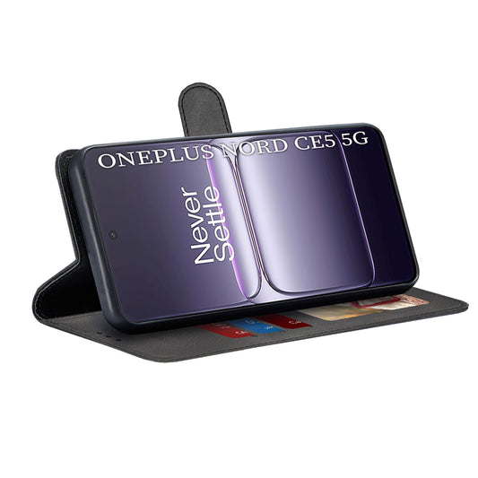 Hülle für OnePlus Nord CE5, Techsuit, Diary Book, Schwarz