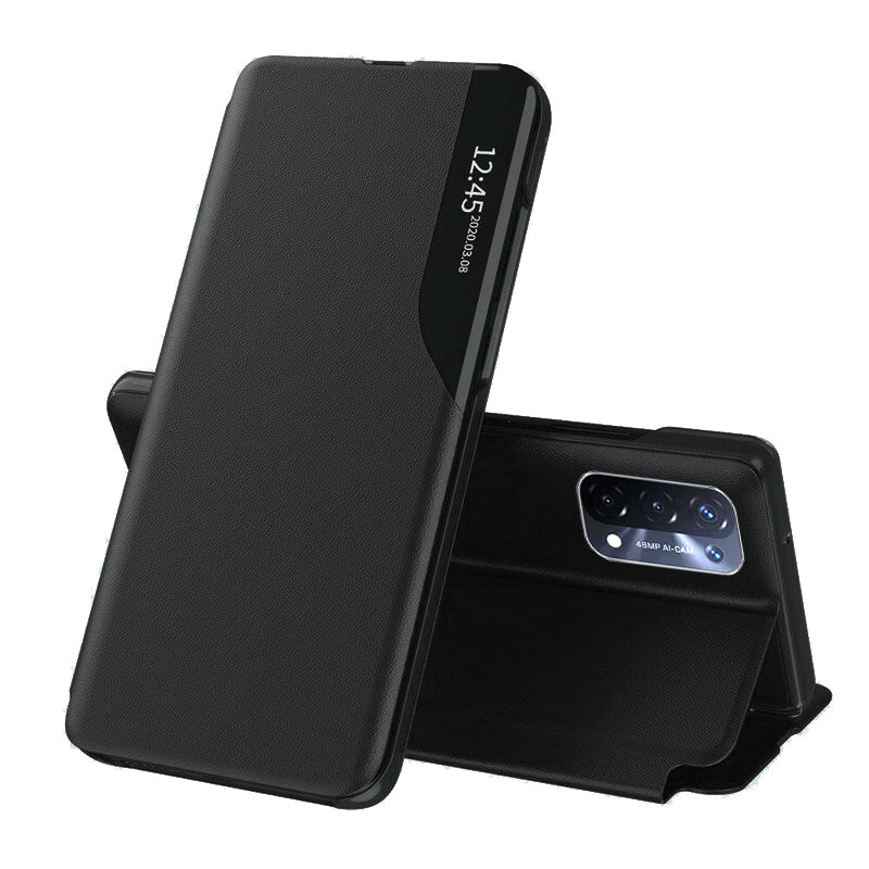 Hülle für OnePlus Nord N200 5G / Oppo A74 5G / A54 5G, Techsuit, eFold, Schwarz