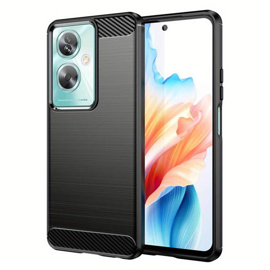 Hoes voor OnePlus Nord N30 SE / Oppo A79, Techsuit, Carbon, Zwart