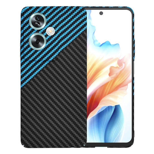 Hoes voor OnePlus Nord N30 SE / Oppo A79, Techsuit, Carbonite FiberShell, Zwart Blauw