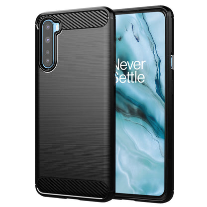Coque pour OnePlus Nord, Techsuit, Carbone, Noire