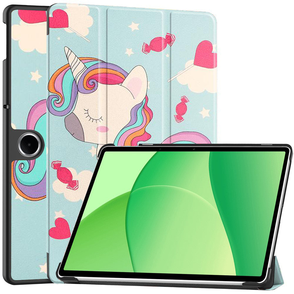 Hülle für OnePlus Pad Lite / Oppo Pad SE, Techsuit, FoldPro Unicorn, Mehrfarbig