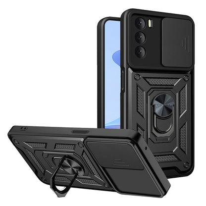 Hülle für Oppo A16s / A54s / A16, Techsuit, CamShield, Schwarz
