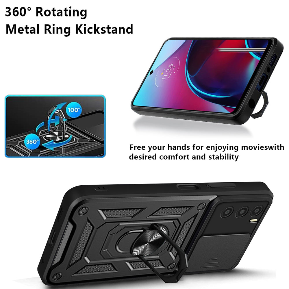 Hülle für Oppo A16s / A54s / A16, Techsuit, CamShield, Schwarz