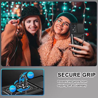 Hülle für Oppo A17, Techsuit, CamShield, Schwarz