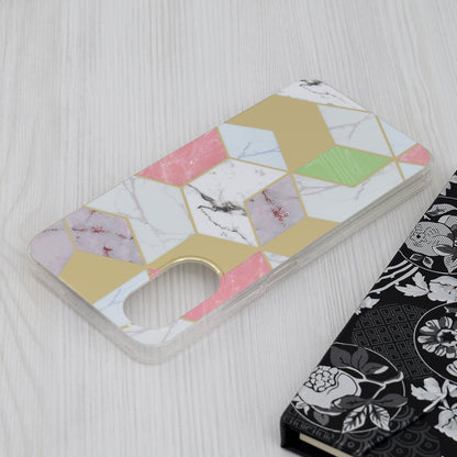 Hülle für Oppo A17, Techsuit, Marmor, Lila