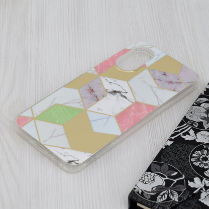 Hülle für Oppo A17, Techsuit, Marmor, Lila