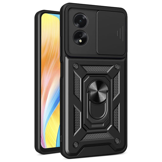 Hoes voor Oppo A18 / A38, Techsuit, CamShield, Zwart
