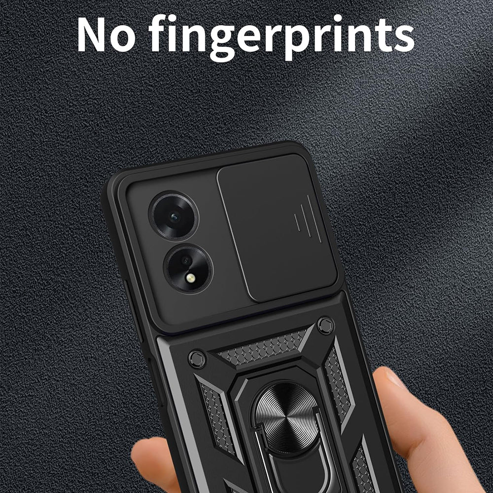 Hülle für Oppo A18 / A38, Techsuit, CamShield, Schwarz