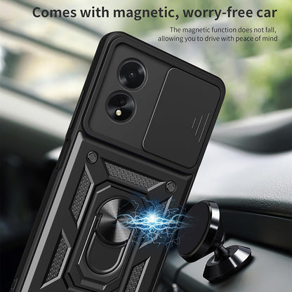 Hülle für Oppo A18 / A38, Techsuit, CamShield, Schwarz