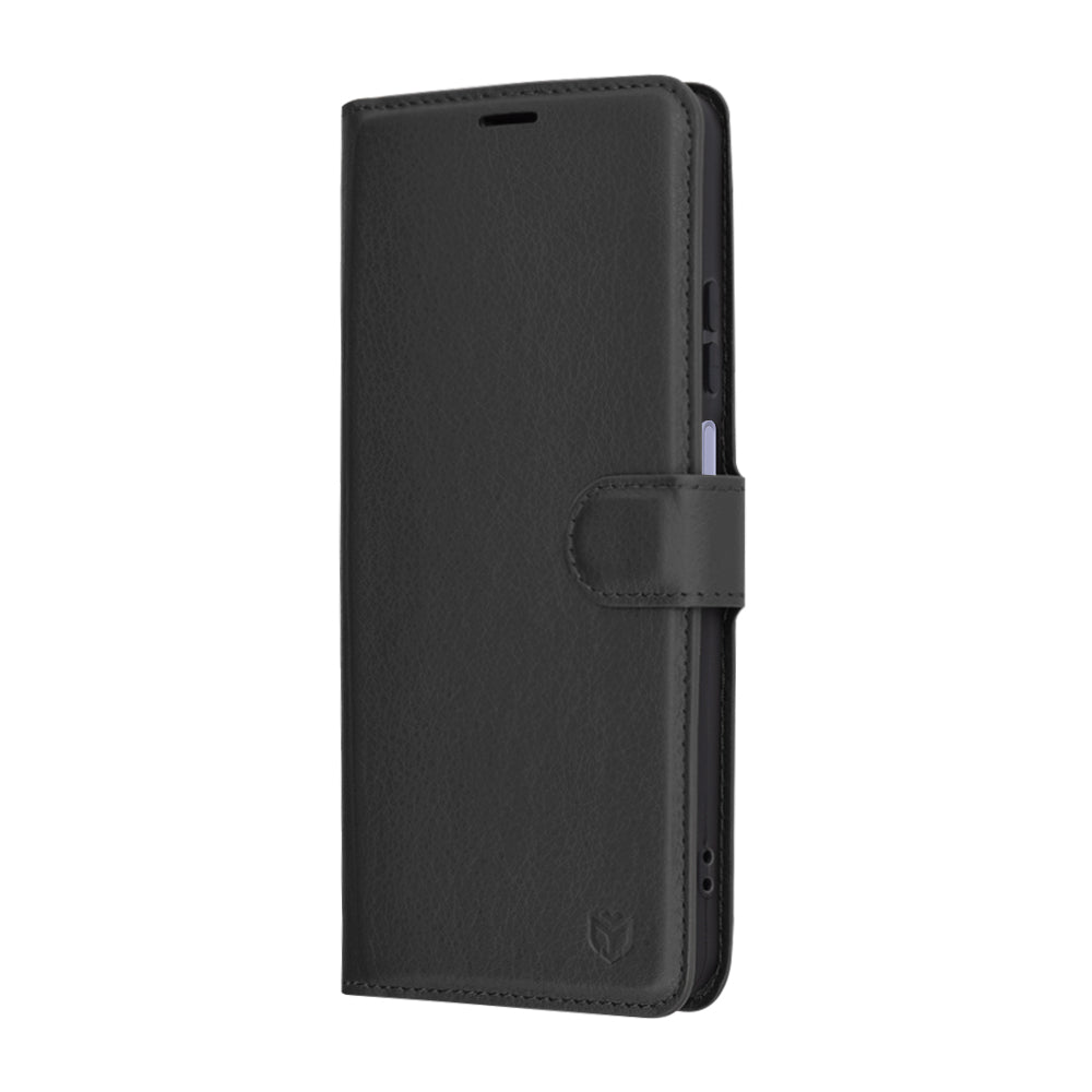 Hülle für Oppo A3 4G / A3, Techsuit, Leder-Folio, Schwarz