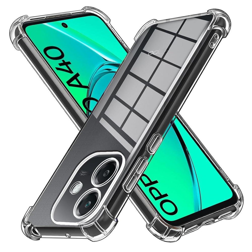Hülle für Oppo A3 4G, Techsuit, stoßfest klar, transparent