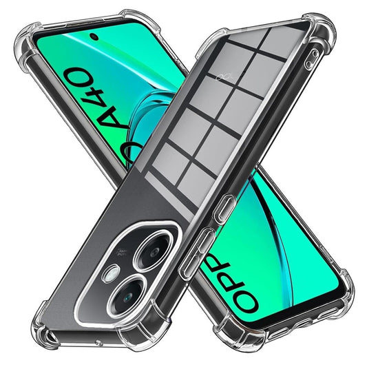 Hoes voor Oppo A3 4G, Techsuit, Schokbestendig Helder, Transparant