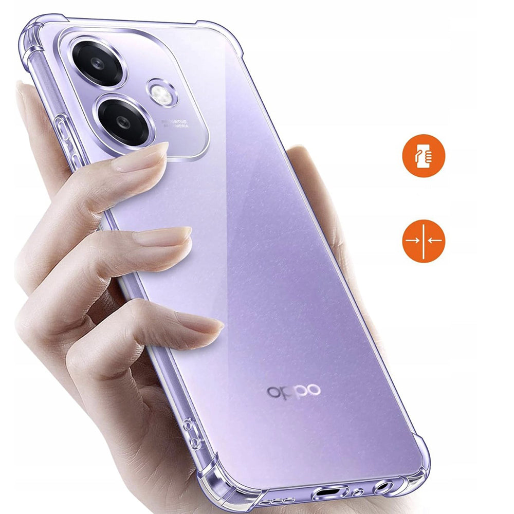 Hülle für Oppo A3 4G, Techsuit, stoßfest klar, transparent