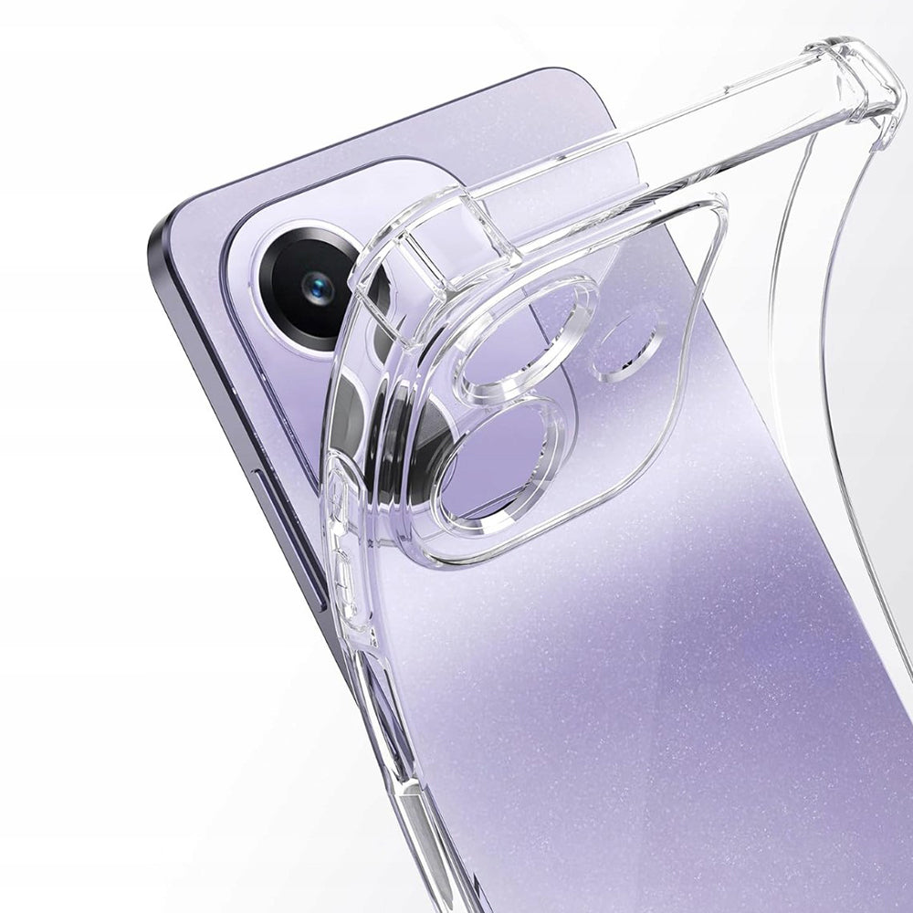 Hülle für Oppo A3 4G, Techsuit, stoßfest klar, transparent