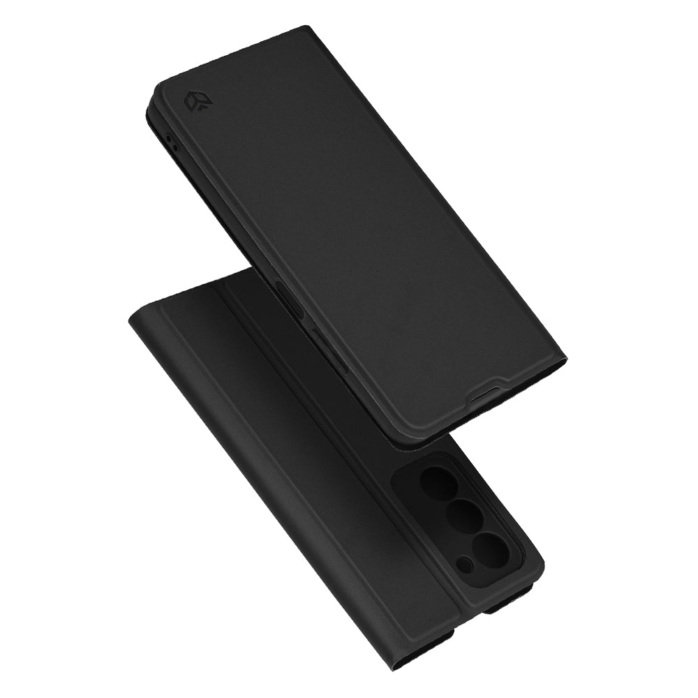 Hülle für Oppo A5 4G / A5 5G, Techsuit, Magskin Book, Schwarz