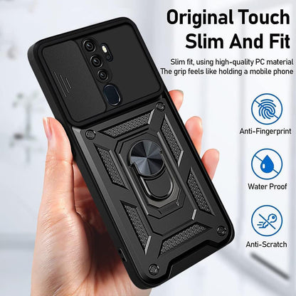 Case for Oppo A5 4G, Techsuit, CamShield, Black
